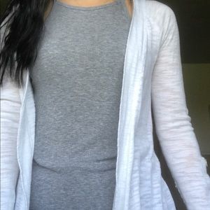 White cardigan